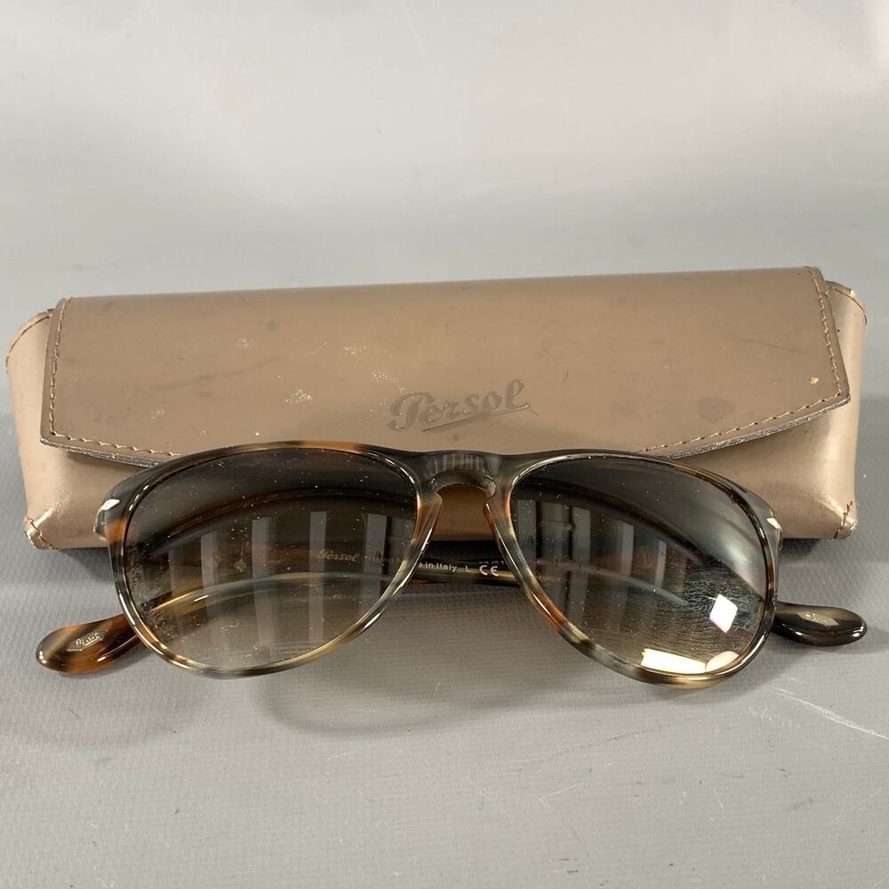 PERSOL Brown PO3038S Acetate Sunglasses - Picture 7 of 7